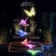 thumbnail image 3 of BRILLAR Lámpara solar colorida del carillón de viento de la mariposa para la decoración del jardín al aire libre, 3 of 5