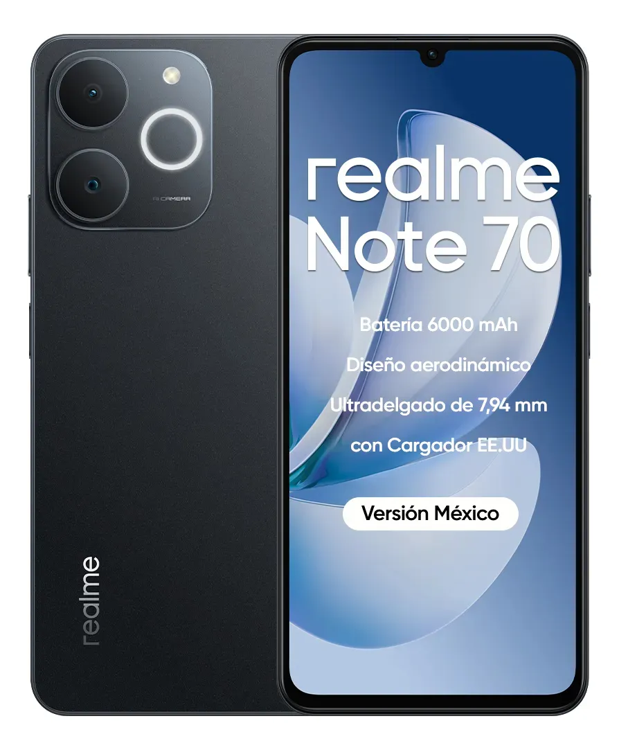 Realme Note 70 256GB 4GB RAM (16GB Dinámica RAM) 6000mAh AMOLED