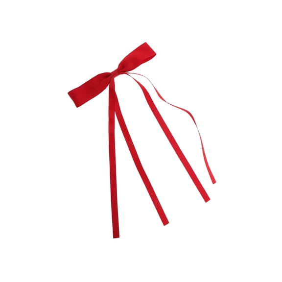 Vocoste 1 Pc Double Bow Hair Clips Hairdo Clip for Home Red