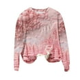 thumbnail image 5 of IROINNID Sweatshirt for Women Loose Fit Crewneck Pullover Funny Christmas Printed Long Sleeve Winter Thermal Sweatshirt,Pink, 5 of 6