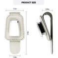 thumbnail image 2 of Paquete de 2 soportes para gafas de sol para coche, Clip para gafas de sol de cuero y Clip para tarjeta de billete, soporte para gafas de coche ER, 2 of 5