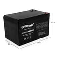 thumbnail image 2 of ExpertPower 12 Volt 12 Ah Rechargeable Battery With Nuts & Bolts Included || EXP12120, 2 of 3