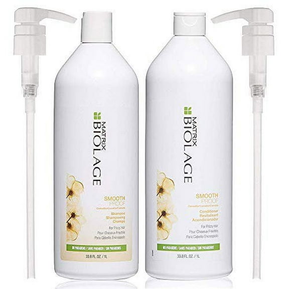 Matrix Biolage Smoothproof Sham poo and Condit ioner with Pum ps 33.8 Oz