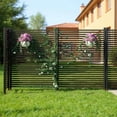thumbnail image 4 of BeesClover Écran d'Intimité Sans Creusage à 3 Panneaux, Clôture de Jardin en Métal Résistante à la Rouille, Barrière Décorative Extérieure pour Animaux pour Patio, Parterres de Fleurs, Jardins Potagers et Cour, 4 of 7