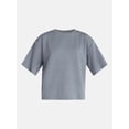 thumbnail image 4 of Lissome Women's Scuba Knit Top and Pants Lounge Set, 2-Piece, Sizes S-4X, 4 of 4