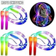 alextreme Led Luminous Jump Ropes Skipping Rope Cable For Kids Night Exercise Fitness Training Sports Toy