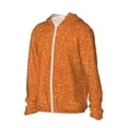 thumbnail image 3 of Goofa Orange Glitter Printed Women's UPF 50+ Sun Protection Hoodie Jacket Lightweight Long Sleeve Sun Shirt for Women with Pocket Hiking Outdoor-Large, 3 of 9