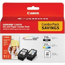Canon PG-210/CL-211 XL Original Ink Cartridge/Paper Kit - Combo Pack - Black