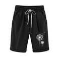 thumbnail image 1 of Pantalones Cortos Casuales de Cintura Elástica de Béisbol Impresos, Pantalones de Pijama con Cordón para el Hogar, la Playa, la Ropa de Dormir Y el Uso Diario, 1 of 2