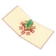 thumbnail image 1 of Tarjeta de felicitación navideña tridimensional, papel decorativo de forma especial con sobre, árbol de Navidad rojo 3D, 1 of 12