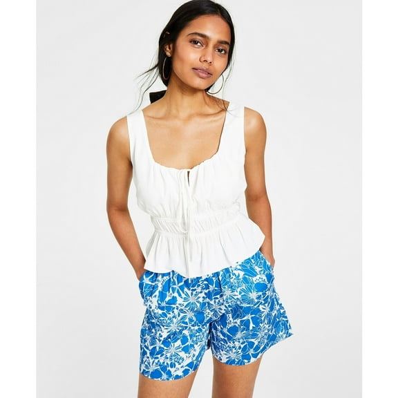 Lucy Paris Women's Aniyah Smocked Top White S B4HP