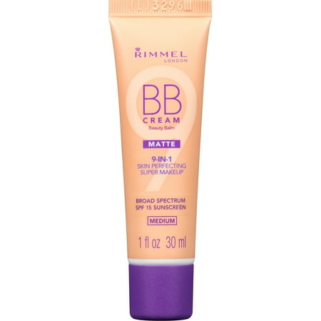 Rimmel BB Cream Matte, Medium (Best Medium Coverage Bb Cream For Oily Skin)