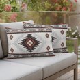 thumbnail image 3 of Outdoor Pillow Covers 20x12 Set of 2, Brown Beige Boho Waterproof Patio Throw Pillow Covers for Couch Sofa Chair, Vintage Ethnic Tribal Southwestern Decorative Pillowcases for Throw Pillows, 3 of 9