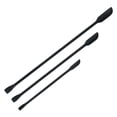 thumbnail image 4 of Makeup Mini Spatulas Cosmetics Spoon Multifunctional Reusable Lotion Stirrer Little Make up Spatulas Set for Lip Color Narrow Bottle Ketchup 3pcs Curved Black, 4 of 8