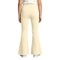 thumbnail image 4 of Girls Fleece Lined Flare Pants Stretch Slim Fit Pull On Warm Bell Bottom Trousers for Autumn Winter Casual Daily Wear, 4 of 4