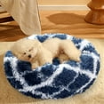 thumbnail image 5 of 15.7" Round Dog Bed with Washable Removable Cover, Dog Bed Pet Bed Cat Bed Donut Dog Bed Fluffy Plush Pet Couch Soft Cozy Dog Cat Bed, 5 of 9