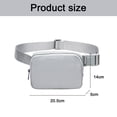 thumbnail image 2 of Bolso de pecho impermeable para deportes al aire libre, para correr, para teléfono móvil, bandolera para hombre y mujer, color gris, 2 of 5