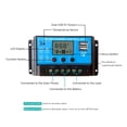 thumbnail image 2 of 20 Amp Intelligent Solar Charging Controller With LCD Display And USB Sockets, 12/24V Straight Lights ,Simple and Convenient to Set, 2 of 6