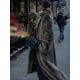 thumbnail image 4 of Abrigo largo de piel sintética marrón oscuro para mujer, chaqueta de lana de un solo pecho, gabardina de felpa esponjosa, abrigo cálido, invierno, nuevo, 2023, 4 of 5