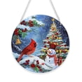 thumbnail image 1 of Kit de decoración navideña con diamantes para colgar, diseño de muñeco de nieve y pájaro Eiflow, 1 of 7