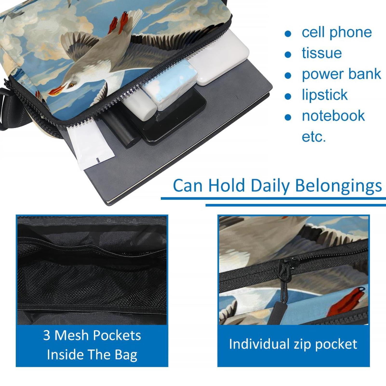 Seagull Lightweight Adjustable Running Belt Bag Fanny Pack Waist Pack with Extension Strap Unisex