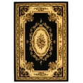 thumbnail image 3 of SAFAVIEH Lyndhurst Katherine Traditional Bordered Area Rug, Black/Ivory, 3'3" x 5'3", 3 of 4
