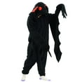 thumbnail image 3 of Unisex Adult Mothman Onesie Animal One Piece Costume Homewear Sleepwear for Women men, 3 of 6