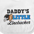 thumbnail image 4 of Inktastic Daddy's Little Linebacker Boys or Girls Baby Bib, 4 of 4