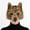 Camel, variant on Realistic Wolf Mask with Teeth,Half Face Plush Fursuit Werewolf Mask,Furry Therian Wolf Masks for Halloween