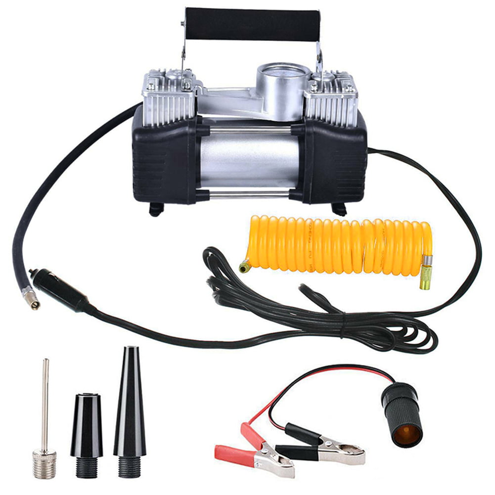 12V Heavy Duty Air Pump Compressor Car Tire Tyre Inflator 150PSI Double Cylinder