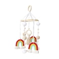thumbnail image 4 of Móvil de bebé para cuna, móvil de guardería, sonajeros de cuna, juguetes, arco iris, móvil de techo de madera Boho para guardería, sala de estar, Rojo, 4 of 9