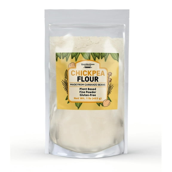 Unpretentious Chickpea Flour, 1 lb, Made from Garbanzo Beans, Gluten-Free, Plant Based