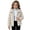 Beige, variant on Cethrio Girls Fleece Jacket, Button Front Warm Long Sleeve Collared Winter Outerwear Size 10-12 Beige