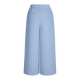 thumbnail image 4 of TaTaai Women's High Waist Loose Wide Leg Sports Pants Elastic Drawstring Waist with Side Pockets Casual Versatile Long Trousers for Women Daily Vacation Gift, 4 of 8