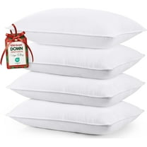 Bedding Bed Pillows for Sleeping (White), King Size, Set of 4, Hotel Pillow, Cooling Pillows for Side, Back or Stomach Sleepers