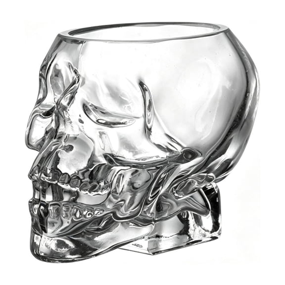 Skull Glass Cup Halloween Decorations Novelty, Halloween Decor Spooky Vintage Bar Accent, Halloweens Kitchen Decor for Table Display Display