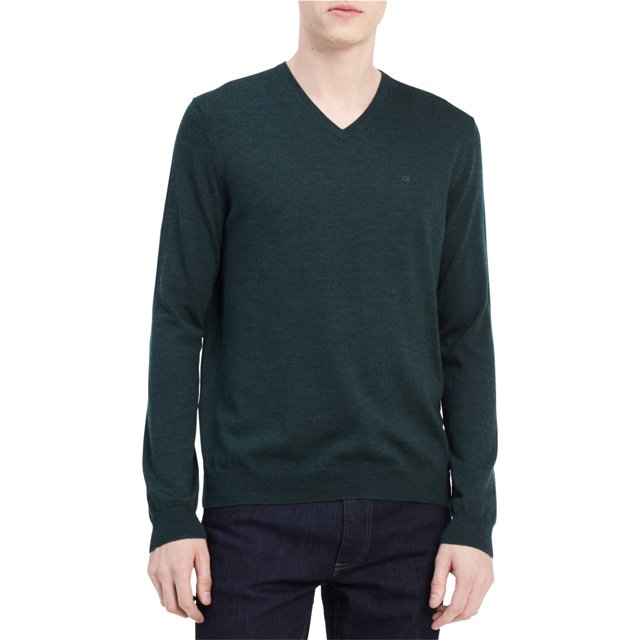 Calvin Klein suéter de punto para hombre, verde, XX-Large Calvin Klein Pull-over