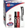 Avery Marks A Lot Permanent Markers, Large Desk-Style Size, Chisel Tip, 24 Assorted Markers (98088)