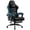 cyan, variant on Bossin Big and Tall Gaming Chair 400lb Weight Capacity,Gamer Chairs for Adults,Video Game Chair wth Footrest,Racing Style Computer Gamer Chair with Headrest and Lumbar Support