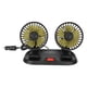 thumbnail image 2 of Ventiladores de refrigeración para coche, cabezal doble, rotación de 360 grados, bajo ruido, encendedor de cigarrillos de 12V con pegatina de número para barcos RV ATV, 2 of 8