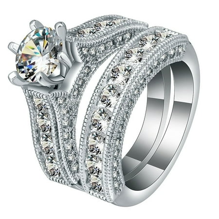Gorgeous Wedding Rings - Ginger Lyne Collection Melody Gorgeous Wedding Ring Set