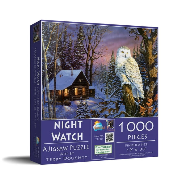 SUNSOUT INC - Night Watch - 1000 pc Jigsaw Puzzle by Artist: Terry Doughty - Finished Size 19" x 30" - MPN# 71230