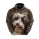 thumbnail image 3 of Sudadera con estampado de cara de perro divertida, sudadera con capucha de bulldog francés y corgi para hombre, chándal con pastor alemán y dachshund, sudaderas con capucha para perros, 3 of 4