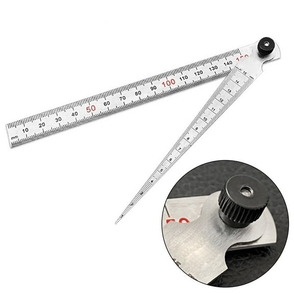 1-15Mm Taper Gauge Feeler Gap Hole Measure Wedge Aperture Scale With Ruler Fangkenuo