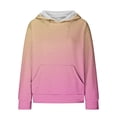 thumbnail image 3 of Posijego 4-11T Girls Boys Sweatshirt with Hooded Kids Solid Color Hoodie Pocket Pullover Tops Child Clothes, 3 of 4