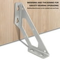 thumbnail image 3 of Stainless Steel Corner Brace | 3-Sided Fixed Trapezoidal Bracket | Furniture Connector & Cabinet Support | Heavy Duty Angle Bracket for Shelves & Tables | 1-Pack, 3 of 5