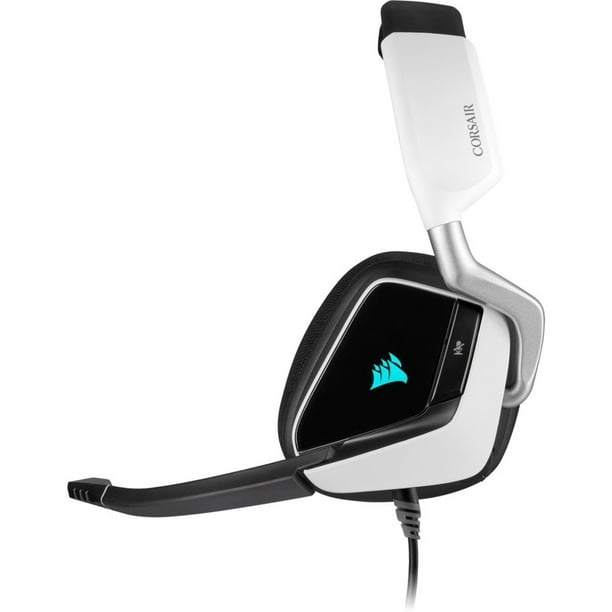 rustfri Belyse Syd Corsair VOID RGB ELITE USB Premium Gaming Headset with 7.1 Surround Sound,  White - Walmart.com