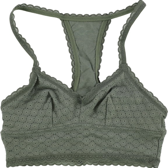 American Eagle Womens Lace Bralette, Green, X-Small
