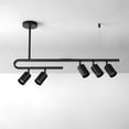 thumbnail image 4 of Globe Electric 91009597 Brooke 5 Light 32" Wide Semi-Flush Linear Ceiling Fixture - Black, 4 of 7