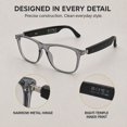 thumbnail image 3 of Genxenon Bluetooth Glasses with Photochromic Lenses for Men and Women,Open Ear Audio,Smart Glasses with Speakers,Modern Square Photochromic Sunglasses,Suitable Fand Meetings and Offices, 3 of 10